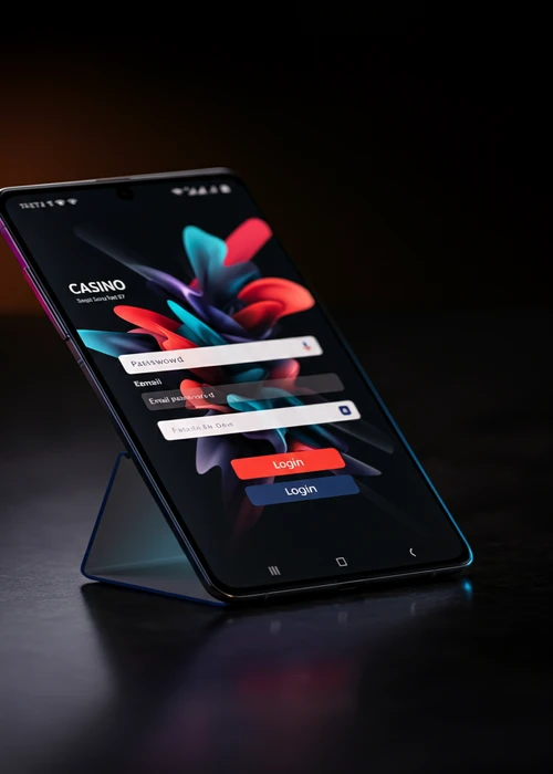 Betalice Casino Login-Formular auf einem Desktop-Computer mit Übersicht über Boni und Spielkategorien